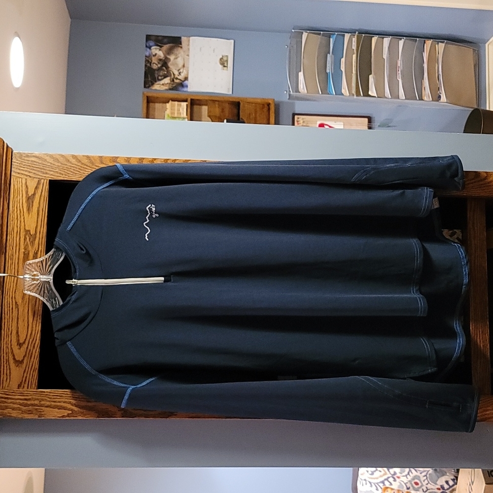 Give'r Men's Long Sleeve Navy Blue Hooded Pullover